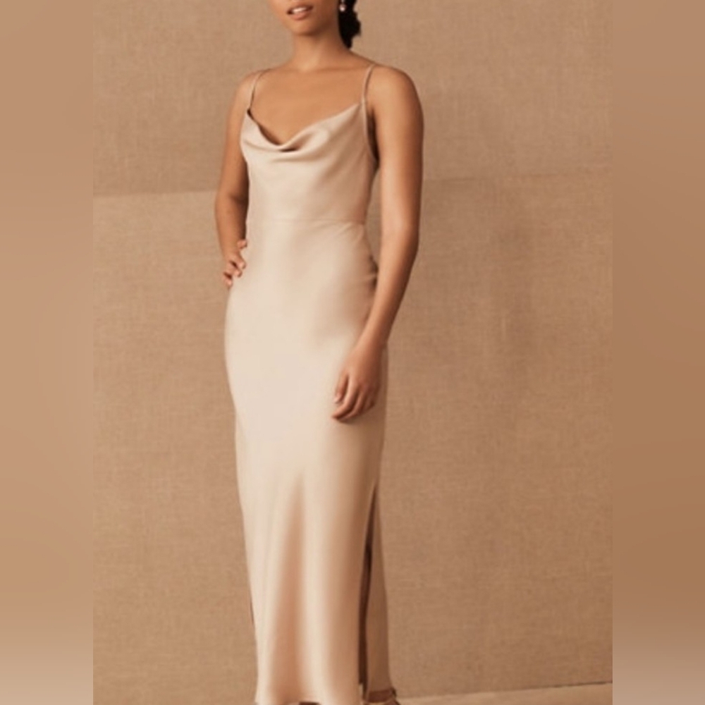 BHLDN Sachin Babi Satin Dress Cali Blush 6 Prom Minimalist  Bridal Guest Party